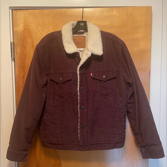 Levi's Other - Levi’s Sherpa lined corduroy trucker jacket NWOT